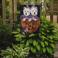 Westie Halloween Pumpkin Ride Flag Garden Size PPP3205GF