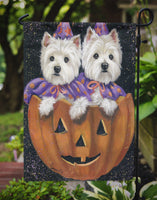 Westie Halloween Pumpkin Ride Flag Garden Size PPP3205GF