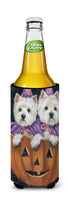 Westie Halloween Pumpkin Ride Ultra Hugger for slim cans PPP3205MUK