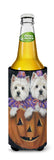 Westie Halloween Pumpkin Ride Ultra Hugger for slim cans PPP3205MUK