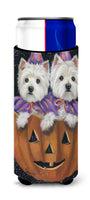 Buy this Westie Halloween Pumpkin Ride Ultra Hugger for slim cans PPP3205MUK