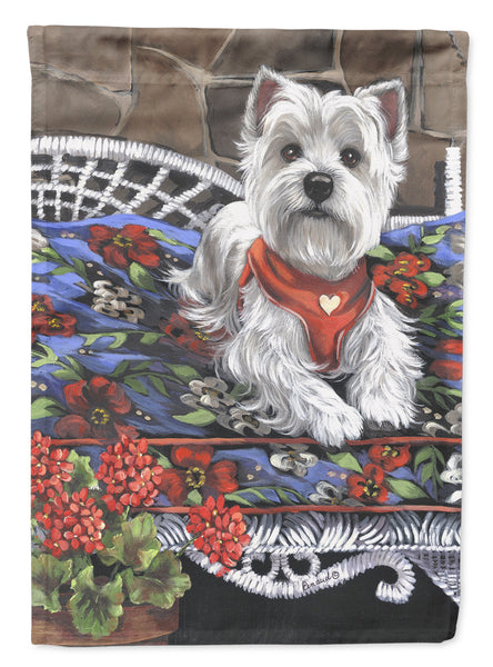Buy this Westie Hannah Mae Flag Canvas House Size PPP3206CHF