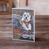 Westie Hannah Mae Greeting Cards and Envelopes Pack of 8