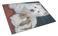 Buy this Westie Rabbit Harmony Glass Cutting Board Large PPP3207LCB