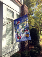 Westie Holiay Snowballs Flag Canvas House Size PPP3208CHF