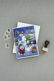 Westie Holiay Snowballs Greeting Cards and Envelopes Pack of 8