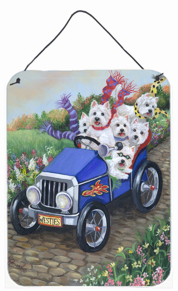 Buy this Westie Hot Rod Wall or Door Hanging Prints PPP3209DS1216