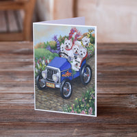 Westie Hot Rod Greeting Cards and Envelopes Pack of 8
