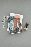 Westie in Mom's Closet Greeting Cards and Envelopes Pack of 8