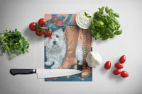 Westie in Mom's Closet Glass Cutting Board Large PPP3211LCB