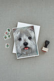 Westie Kissable Face Greeting Cards and Envelopes Pack of 8