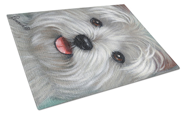 Buy this Westie Kissable Face Glass Cutting Board Large PPP3212LCB