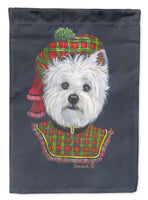Buy this Westie Lad Plaid Flag Canvas House Size PPP3213CHF