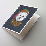 Buy this Westie Lad Plaid Greeting Cards and Envelopes Pack of 8