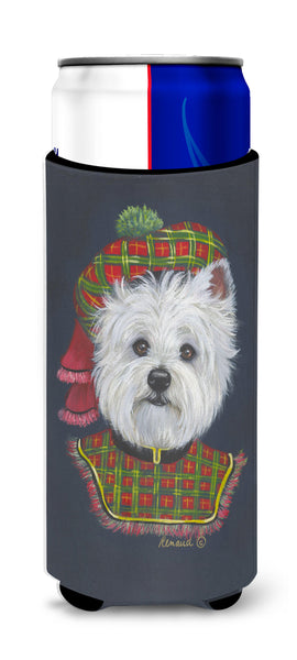 Buy this Westie Lad Plaid Ultra Hugger for slim cans PPP3213MUK