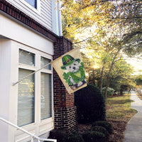 Westie St Patrick's Day Leprechaun Flag Canvas House Size PPP3214CHF