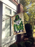 Westie St Patrick's Day Leprechaun Flag Canvas House Size PPP3214CHF