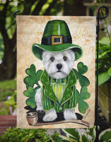 Westie St Patrick's Day Leprechaun Flag Garden Size PPP3214GF