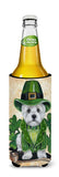 Westie St Patrick's Day Leprechaun Ultra Hugger for slim cans PPP3214MUK