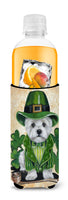 Westie St Patrick's Day Leprechaun Ultra Hugger for slim cans PPP3214MUK