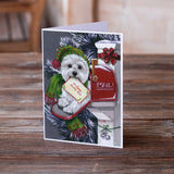 Westie Christmas Letter to Santa Greeting Cards and Envelopes Pack of 8