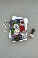 Westie Christmas Letter to Santa Greeting Cards and Envelopes Pack of 8