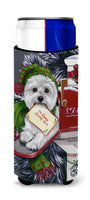 Buy this Westie Christmas Letter to Santa Ultra Hugger for slim cans PPP3215MUK