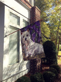 Westie Lily & Lilacs Flag Canvas House Size PPP3216CHF