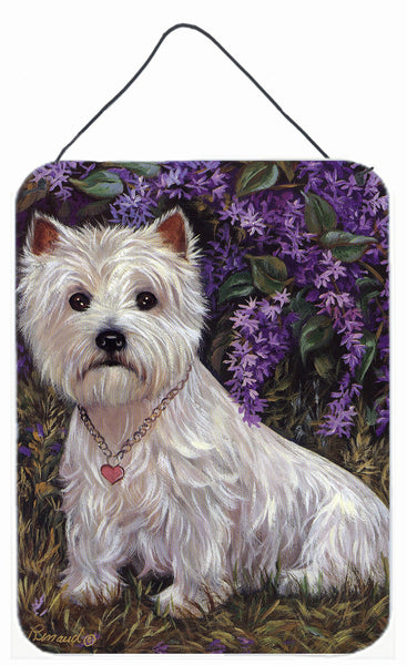Buy this Westie Lily & Lilacs Wall or Door Hanging Prints PPP3216DS1216