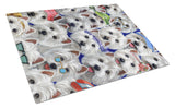 Buy this Westie Many Faces Glass Cutting Board Large PPP3217LCB