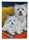 Buy this Westie Mom and Pup Flag Canvas House Size PPP3218CHF