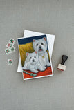 Westie Mom and Pup Greeting Cards and Envelopes Pack of 8
