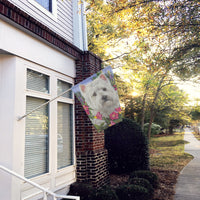 Westie Petunia Flag Canvas House Size PPP3221CHF