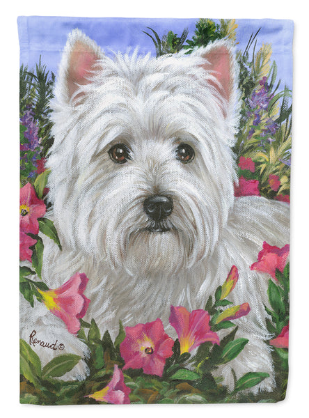 Buy this Westie Petunia Flag Canvas House Size PPP3221CHF