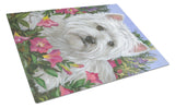 Buy this Westie Petunia Glass Cutting Board Large PPP3221LCB