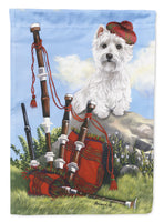 Buy this Westie Piper Flag Canvas House Size PPP3222CHF