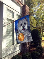 Westie Play Ball Flag Canvas House Size PPP3223CHF
