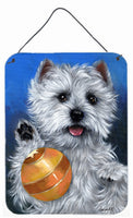 Buy this Westie Play Ball Wall or Door Hanging Prints PPP3223DS1216