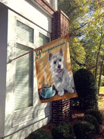 Westie Puppuccino Flag Canvas House Size PPP3225CHF