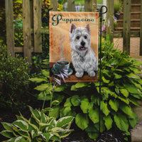 Westie Puppuccino Flag Garden Size PPP3225GF