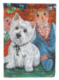 Buy this Westie Ragdoll Flag Canvas House Size PPP3226CHF