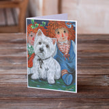 Westie Ragdoll Greeting Cards and Envelopes Pack of 8