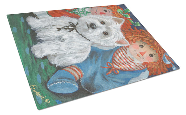 Buy this Westie Ragdoll Glass Cutting Board Large PPP3226LCB