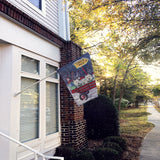 Westie Christmas Red Wagon Flag Canvas House Size PPP3227CHF