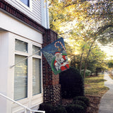 Westie Christmas Santa's Village Flag Canvas House Size PPP3228CHF
