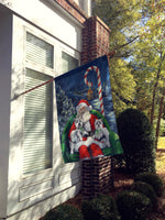 Westie Christmas Santa's Village Flag Canvas House Size PPP3228CHF