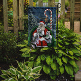 Westie Christmas Santa's Village Flag Garden Size PPP3228GF
