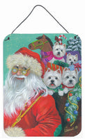 Buy this Westie Christmas Santa's Westies Wall or Door Hanging Prints PPP3229DS1216