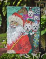 Westie Christmas Santa's Westies Flag Garden Size PPP3229GF