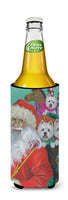 Westie Christmas Santa's Westies Ultra Hugger for slim cans PPP3229MUK